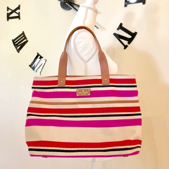kate spade Handbags - Kate Spade Island striped Tote and Crossbody